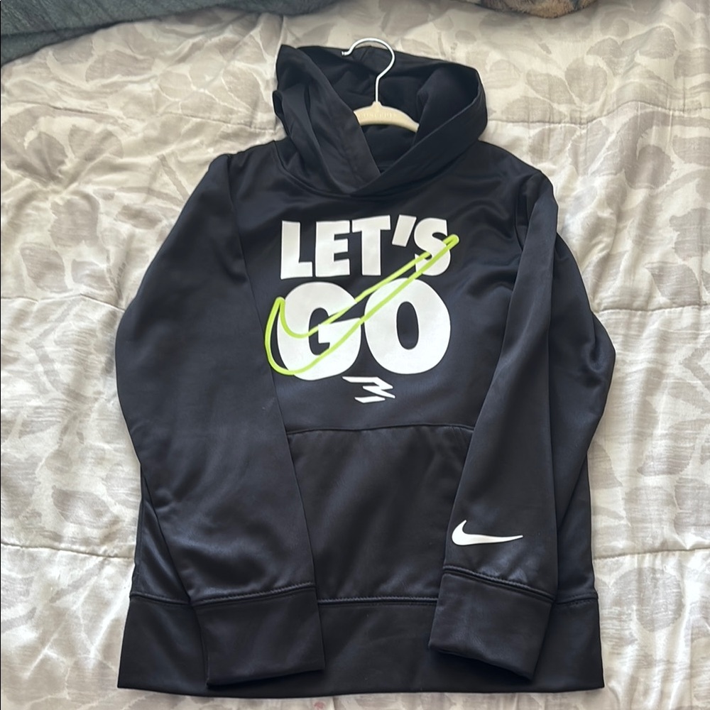 Black Nike Hoodie with Neon Accents